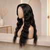 Natural Wave Natural Color Wavy Indian Hair Lace Front Wigs