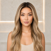 20 Inch 180% Brazilian Virgin Hair Lace Front Wig