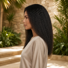 Kinky Straight Natural Color 150% Glueless Lace Front