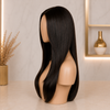 Natural Color Straight Layered Glueless Wigs