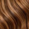 Pelucas de 18 pulgadas con línea de cabello natural, color castaño