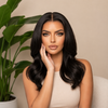 Natural Hairline Wavy Style Glueless Lace Front Wigs