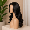 Natural Hairline Wavy Style Glueless Lace Front Wigs