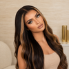 18 Inch Wavy Glueless Lace Front Wigs Human Hair