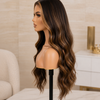 18 Inch Wavy Glueless Lace Front Wigs Human Hair