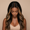 20 Inch Wavy Glueless Lace Front Wigs Human Hair
