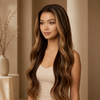 Wavy Glueless Lace Front Wigs Brazilian Virgin Hair