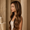 Wavy Glueless Lace Front Wigs Brazilian Virgin Hair