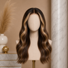 18 Inch Wavy Glueless Lace Front Wigs Brazilian Virgin Hair
