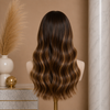 18 Inch Wavy Glueless Lace Front Wigs Brazilian Virgin Hair