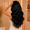 Black Human Hair Gluless Wigs Bleached-knots and Pre-plucked Hairline