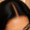 Black Human Hair Gluless Wigs Bleached-knots and Pre-plucked Hairline