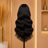 Black Human Hair Gluless Wigs Bleached-knots and Pre-plucked Hairline