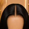 Black Human Hair Gluless Wigs Bleached-knots and Pre-plucked Hairline