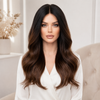 Medium Brown Ready to Wear Gluless Wigs Bleached-knots and Pre-plucked Hairline