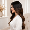 Medium Brown Ready to Wear Gluless Wigs Bleached-knots and Pre-plucked Hairline