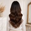 Medium Brown Ready to Wear Gluless Wigs Bleached-knots and Pre-plucked Hairline