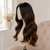 Medium Brown Ready to Wear Gluless Wigs Bleached-knots and Pre-plucked Hairline