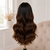 Medium Brown Ready to Wear Gluless Wigs Bleached-knots and Pre-plucked Hairline