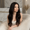 Real Human Hair Brunette Glueless Wigs