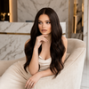 Real Human Hair Brunette Glueless Wigs