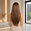 Frame Highlight Medium Brown Ready to Wear Glueless Wigs