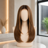 Frame Highlight Medium Brown Ready to Wear Glueless Wigs