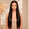 Chocolate Brown Bleached Knots and Pre-plucked Glueless Wig