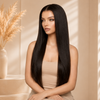 Chocolate Brown Bleached Knots and Pre-plucked Glueless Wig