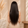 Chocolate Brown Bleached Knots and Pre-plucked Glueless Wig