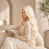 Blonde Human hair Gluless Wigs Pre-plucked