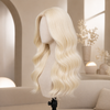 Blonde Human hair Gluless Wigs Pre-plucked