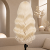 Blonde Human hair Gluless Wigs Pre-plucked
