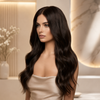 #3 Brown Color Ready to Wear Gluless Wigs Bleached-knots and Pre-plucked Hairline