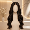 #3 Brown Color Ready to Wear Gluless Wigs Bleached-knots and Pre-plucked Hairline