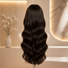 #3 Brown Color Ready to Wear Gluless Wigs Bleached-knots and Pre-plucked Hairline