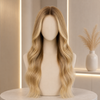 Ombre Blonde Luxury Human Hair Gluless Lace Front Wigs