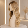 Ombre Blonde Luxury Human Hair Gluless Lace Front Wigs