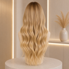 Ombre Blonde Luxury Human Hair Gluless Lace Front Wigs