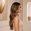 Frame Highlight Brown Color Ready to Wear Glueless Wigs