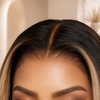 Frame Highlight Brown Color Ready to Wear Glueless Wigs