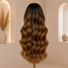 Frame Highlight Brown Color Ready to Wear Glueless Wigs