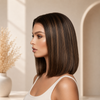 Brown Color Ready to Wear Glueless Wigs