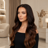 18 Inch Glueless Lace Front Wigs 100% Virgin hair