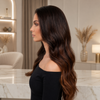 18 Inch Glueless Lace Front Wigs 100% Virgin hair