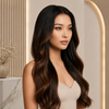 Wavy 20Inch Brazilian Virgin Hair Glueless Wigs