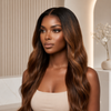 20 inch 180% Brazilian Virgin Hair Lace Front Wig