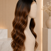 20 inch 180% Brazilian Virgin Hair Lace Front Wig