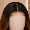 20 inch 180% Brazilian Virgin Hair Lace Front Wig