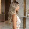 20 Inch Brazilian Virgin Hair Blonde Color Wigs